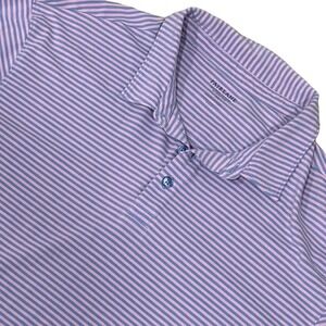 Fairlane, Blue‎ and Purple Striped Polo, Size XL, 791-W